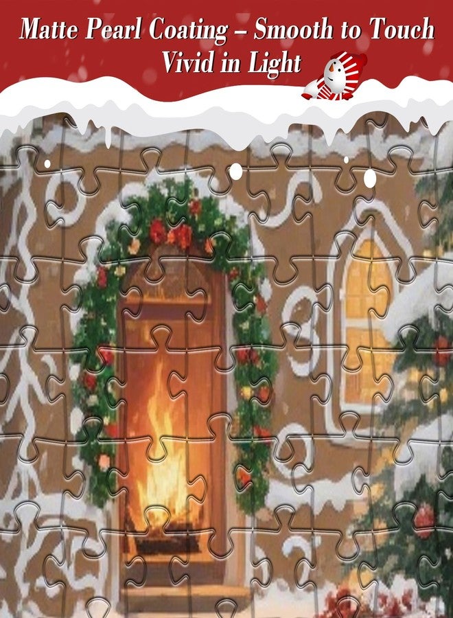 BADUS Christmas Puzzles for Adults 1000 Pieces - Nostalgic Christmas Town Puzzle Theme Jigsaw Puzzle for Family & Teens - Image 5
